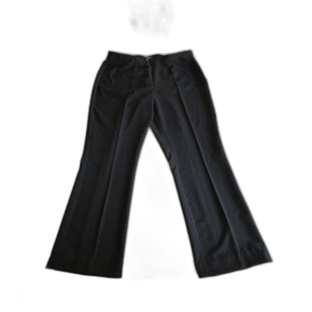 Chadwicks of Boston Black Tailored Ponte Pants side-zip  size 12P